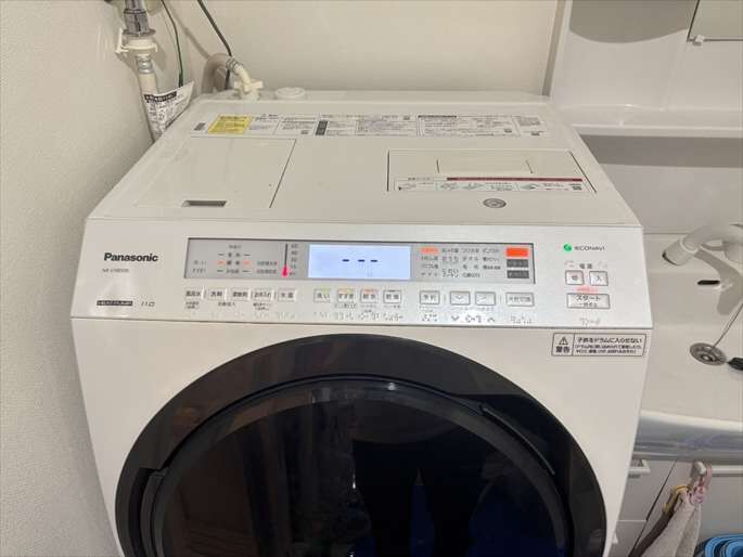 【水通し前のメンテナンス】中央区でのドラム式洗濯機(パナソニックNA-VX800BL)分解掃除事例