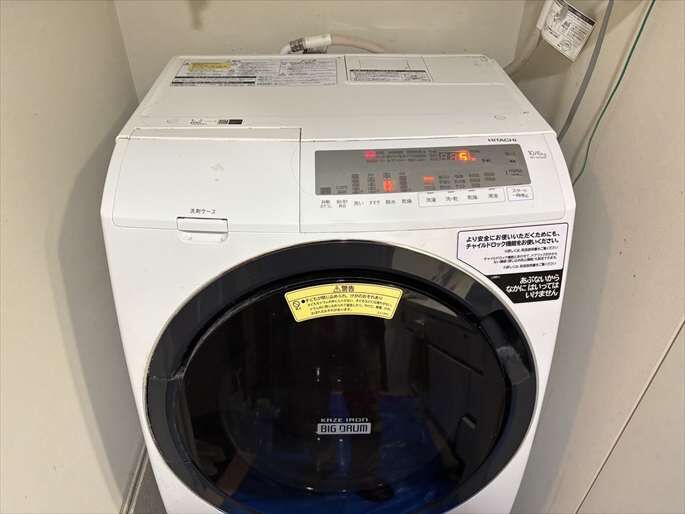 【下水臭い】日立製ドラム式洗濯機分解掃除 | 品川区での事例