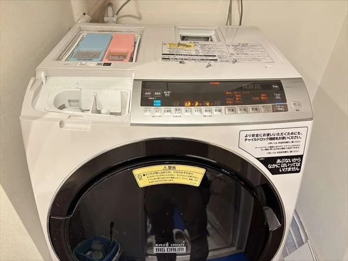 引越し前のメンテナンス】葛飾区でのドラム式洗濯機(日立BD-SX110E)分解