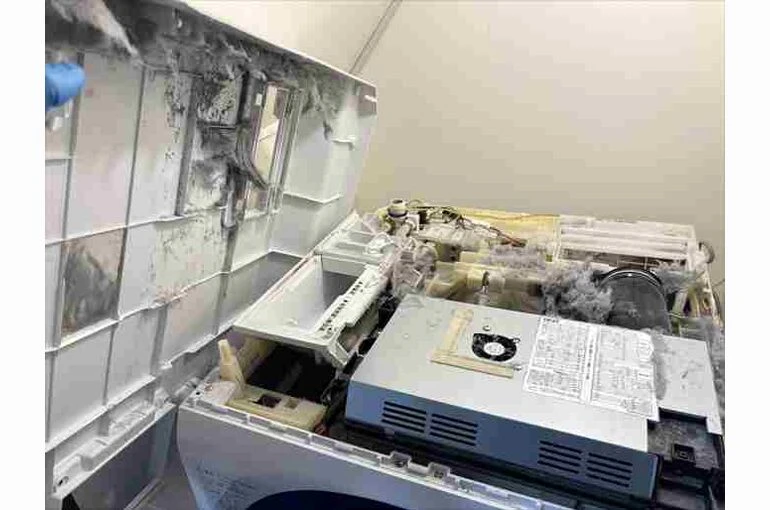    乾燥ダクト掃除はプロにお任せ！シャープ製ドラム式洗濯機分解クリーニング【練馬区】   