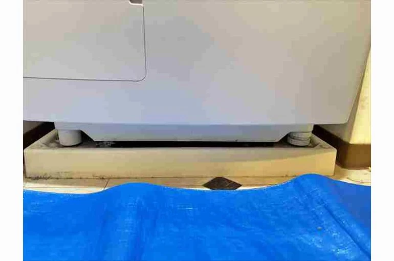    ドラム式洗濯機の【かさ上げ台】設置と分解クリーニング同時施工レポート【目黒区】   